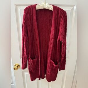 Long Red sweater